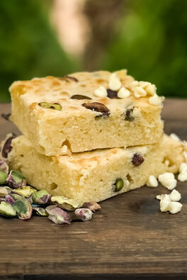 BLONDIE CON PISTACHO